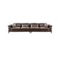 Brown Down Fill Cushions Sofa and Chaise Pillow Top Arm Settee Furniture 139"L x 39"W x 36"H Horizontal Clearhalo 'furn' 'furn_sectionals' 'Furniture' 'furniture_sectionals' 'Living Room Furniture' 'Sectionals' 4982052