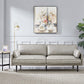 29" High Modern Genuine Leather Square Arm Sofa with 2 Pillows for Living Room 65"L x 35.4"W x 29.5"H Light Gray Clearhalo 'furn' 'furn_sofas' 'Furniture' 'furniture_sofas' 'Living Room Furniture' 'Sofa' 'sofas' 4982680