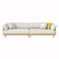 Modern Sofa Pillow Top Arm 33.4"W Sofa with 2 Pillows for Living Room 102"L x 33"W x 30"H Linen Clearhalo 'furn' 'furn_sofas' 'Furniture' 'furniture_sofas' 'Living Room Furniture' 'Sofa' 'sofas' 4982694