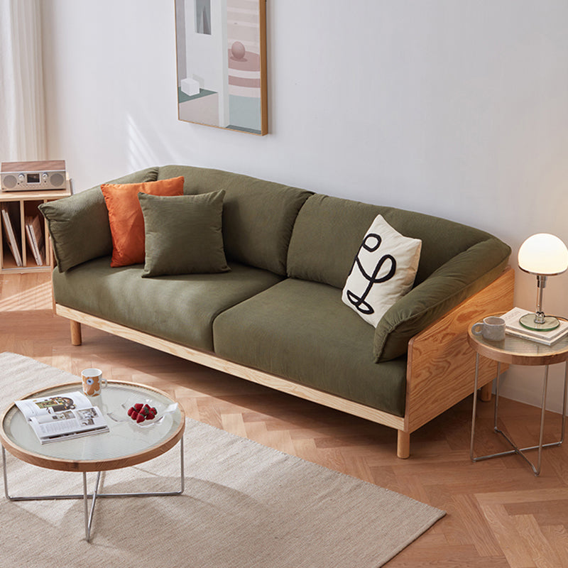 Modern Sofa Pillow Top Arm 33.4"W Sofa with 2 Pillows for Living Room 67"L x 33"W x 30"H Corduroy Clearhalo 'furn' 'furn_sofas' 'Furniture' 'furniture_sofas' 'Living Room Furniture' 'Sofa' 'sofas' 4982698