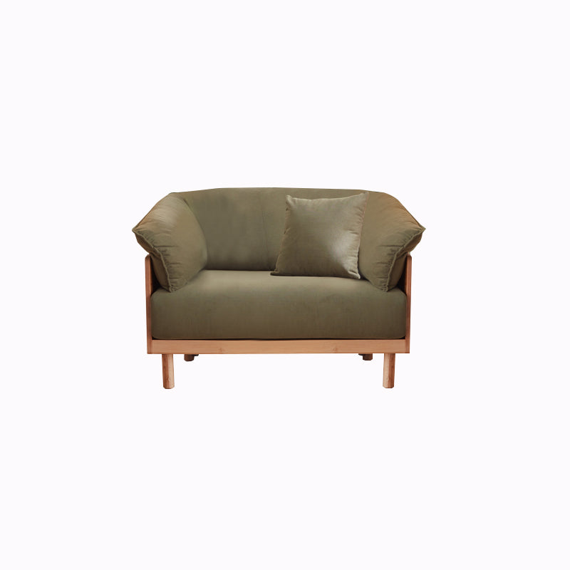 Modern Sofa Pillow Top Arm 33.4"W Sofa with 2 Pillows for Living Room 35.5"L x 33"W x 30"H Corduroy Clearhalo 'furn' 'furn_sofas' 'Furniture' 'furniture_sofas' 'Living Room Furniture' 'Sofa' 'sofas' 4982705