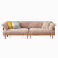 Modern Sofa Pillow Top Arm 33.4"W Sofa with 2 Pillows for Living Room 102"L x 33"W x 30"H Faux Leather Clearhalo 'furn' 'furn_sofas' 'Furniture' 'furniture_sofas' 'Living Room Furniture' 'Sofa' 'sofas' 4982707
