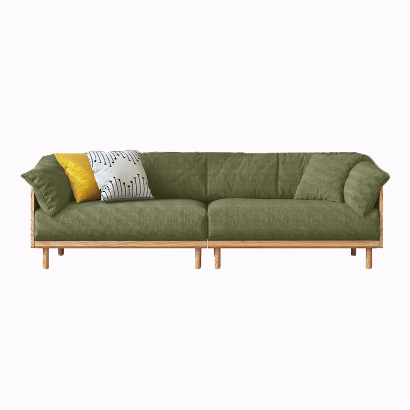 Modern Sofa Pillow Top Arm 33.4"W Sofa with 2 Pillows for Living Room 102"L x 33"W x 30"H Corduroy Clearhalo 'furn' 'furn_sofas' 'Furniture' 'furniture_sofas' 'Living Room Furniture' 'Sofa' 'sofas' 4982711