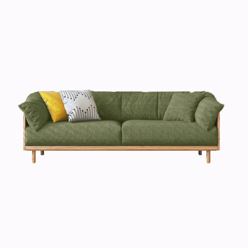 Modern Sofa Pillow Top Arm 33.4"W Sofa with 2 Pillows for Living Room 78.7"L x 33.5"W x 29.5"H Corduroy Clearhalo 'furn' 'furn_sofas' 'Furniture' 'furniture_sofas' 'Living Room Furniture' 'Sofa' 'sofas' 4982712