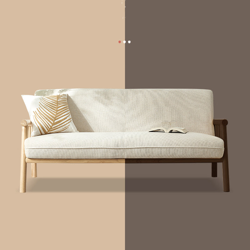 Loose Sofa Back Cotton Sofa 28.7"W with Pillow Top Arm for Living Room Clearhalo 'furn' 'furn_sofas' 'Furniture' 'furniture_sofas' 'Living Room Furniture' 'Sofa' 'sofas' 4982761