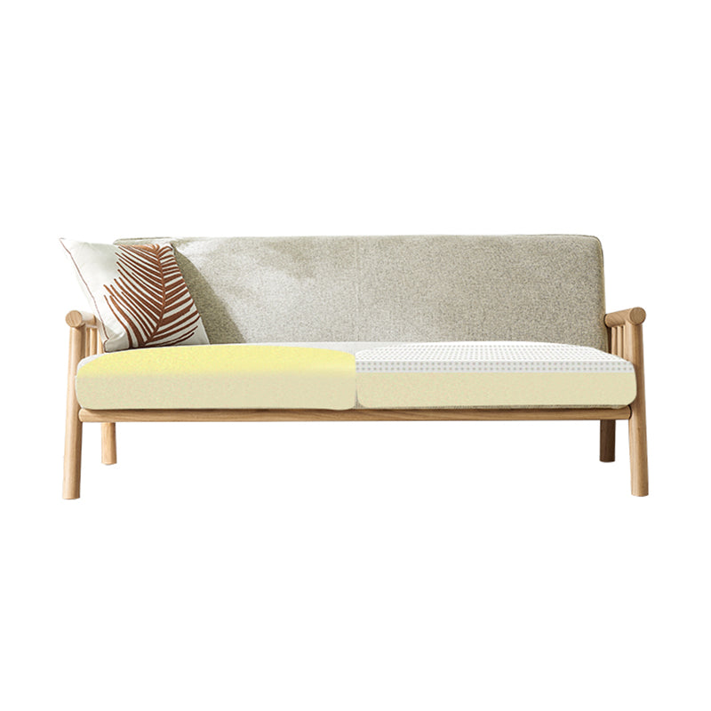 Loose Sofa Back Cotton Sofa 28.7"W with Pillow Top Arm for Living Room Clearhalo 'furn' 'furn_sofas' 'Furniture' 'furniture_sofas' 'Living Room Furniture' 'Sofa' 'sofas' 4982763