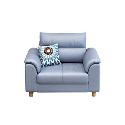 Beige Contemporary Biscuit Back Sofa 33.46"High Pillow Top Arm Sofa 35"L x 31.5"W x 33"H Clearhalo 'furn' 'furn_sofas' 'Furniture' 'furniture_sofas' 'Living Room Furniture' 'Sofa' 'sofas' 4982868