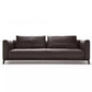 31" High Contemporary Square Arm Standard Sofa with Cushions for Living Room, Dark Brown Clearhalo 'furn' 'furn_sofas' 'Furniture' 'furniture_sofas' 'Living Room Furniture' 'Sofa' 'sofas' 4982889