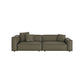 27" High Contemporary Square Arm Standard Sofa for Living Room, Forest Green Clearhalo 'furn' 'furn_sofas' 'Furniture' 'furniture_sofas' 'Living Room Furniture' 'Sofa' 'sofas' 4982905