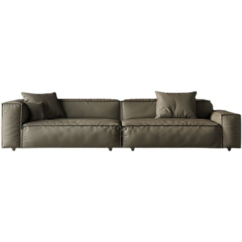 27" High Contemporary Square Arm Standard Sofa for Living Room, Forest Green Clearhalo 'furn' 'furn_sofas' 'Furniture' 'furniture_sofas' 'Living Room Furniture' 'Sofa' 'sofas' 4982907
