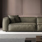 27" High Contemporary Square Arm Standard Sofa for Living Room, Forest Green Clearhalo 'furn' 'furn_sofas' 'Furniture' 'furniture_sofas' 'Living Room Furniture' 'Sofa' 'sofas' 4982909