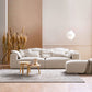 Creamy-White Contemporary Microsuede Tuxedo Arm Sofa for Living Room, Apartment Clearhalo 'furn' 'furn_sofas' 'Furniture' 'furniture_sofas' 'Living Room Furniture' 'Sofa' 'sofas' 4982917