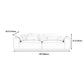Creamy-White Contemporary Microsuede Tuxedo Arm Sofa for Living Room, Apartment Clearhalo 'furn' 'furn_sofas' 'Furniture' 'furniture_sofas' 'Living Room Furniture' 'Sofa' 'sofas' 4982928