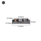 Grey Faux Leather Contemporary Square Arm Standard Sofa for Living Room, Apartment Clearhalo 'furn' 'furn_sofas' 'Furniture' 'furniture_sofas' 'Living Room Furniture' 'Sofa' 'sofas' 4982954