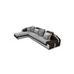 Contemporary Light Gray Sectional with Removable Cushions for Living Room Clearhalo 'furn' 'furn_sectionals' 'Furniture' 'furniture_sectionals' 'Living Room Furniture' 'Sectionals' 4983031