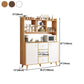 Modern 3-Drawer Dining Server Manufactured Wood and Solid Wood Server with Door Clearhalo 'buffet_sideboard' 'Buffets & Sideboards' 'furn' 'furn_buffet_sideboard' 'Furniture' 'furniture_buffet_sideboard' 'Kitchen & Dining Furniture' 4983129