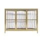 33.43"H Sideboard Modern Style Dining Server with Cabinets for Kitchen and Dining Room 47"L x 14"W x 35"H White-Gold Clearhalo 'buffet_sideboard' 'Buffets & Sideboards' 'furn' 'furn_buffet_sideboard' 'Furniture' 'furniture_buffet_sideboard' 'Kitchen & Dining Furniture' 4983132