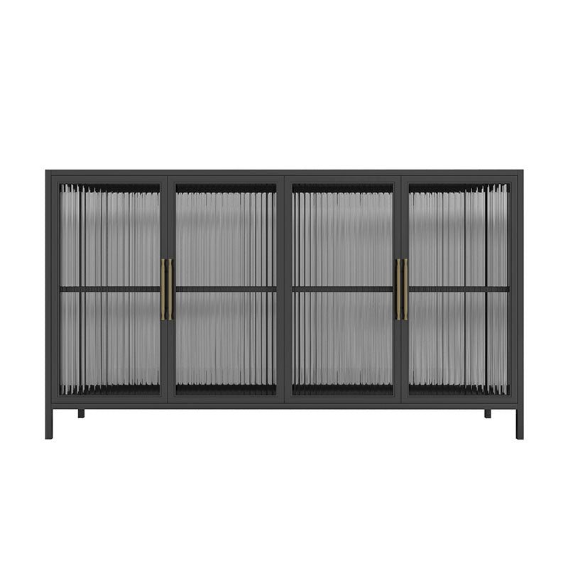 33.43"H Sideboard Modern Style Dining Server with Cabinets for Kitchen and Dining Room Clearhalo 'buffet_sideboard' 'Buffets & Sideboards' 'furn' 'furn_buffet_sideboard' 'Furniture' 'furniture_buffet_sideboard' 'Kitchen & Dining Furniture' 4983139