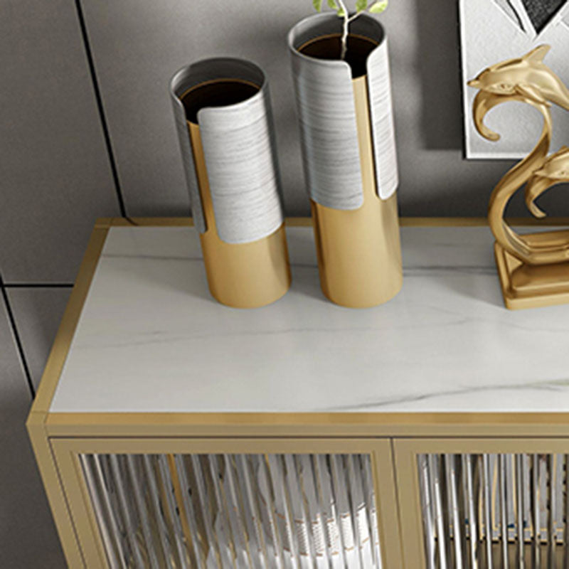 33.43"H Sideboard Modern Style Dining Server with Cabinets for Kitchen and Dining Room Clearhalo 'buffet_sideboard' 'Buffets & Sideboards' 'furn' 'furn_buffet_sideboard' 'Furniture' 'furniture_buffet_sideboard' 'Kitchen & Dining Furniture' 4983143