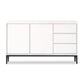 Contemporary Stone Sideboard 3-Drawer and 2-Door Dining Room Sideboard White Clearhalo 'buffet_sideboard' 'Buffets & Sideboards' 'furn' 'furn_buffet_sideboard' 'Furniture' 'furniture_buffet_sideboard' 'Kitchen & Dining Furniture' 4983156