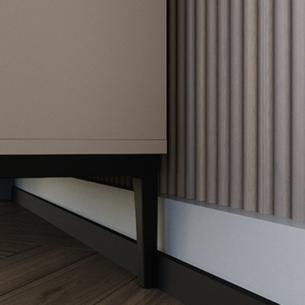 Contemporary Stone Sideboard 3-Drawer and 2-Door Dining Room Sideboard Clearhalo 'buffet_sideboard' 'Buffets & Sideboards' 'furn' 'furn_buffet_sideboard' 'Furniture' 'furniture_buffet_sideboard' 'Kitchen & Dining Furniture' 4983162