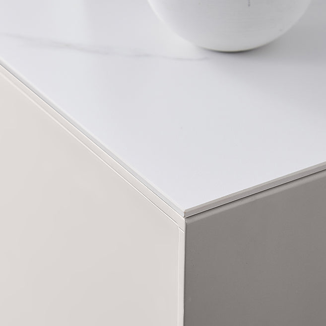 Contemporary Stone Sideboard 3-Drawer and 2-Door Dining Room Sideboard Clearhalo 'buffet_sideboard' 'Buffets & Sideboards' 'furn' 'furn_buffet_sideboard' 'Furniture' 'furniture_buffet_sideboard' 'Kitchen & Dining Furniture' 4983163