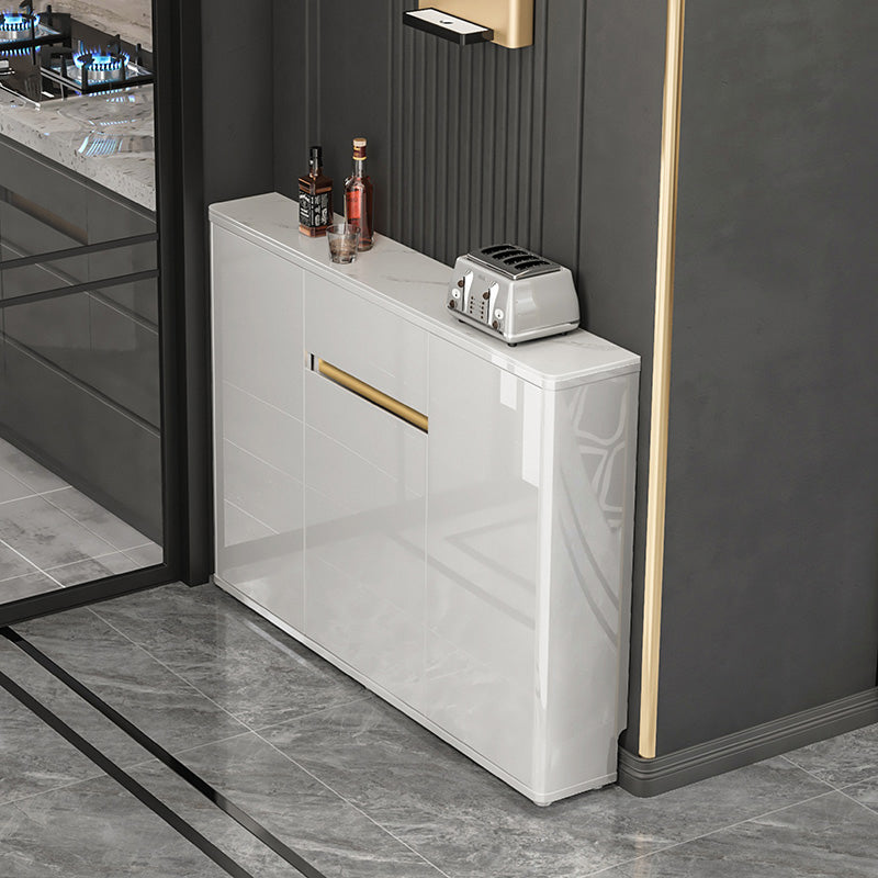 33.86"H Sideboard Modern Style White Dining Server for Kitchen and Dining Room Clearhalo 'buffet_sideboard' 'Buffets & Sideboards' 'furn' 'furn_buffet_sideboard' 'Furniture' 'furniture_buffet_sideboard' 'Kitchen & Dining Furniture' 4983170