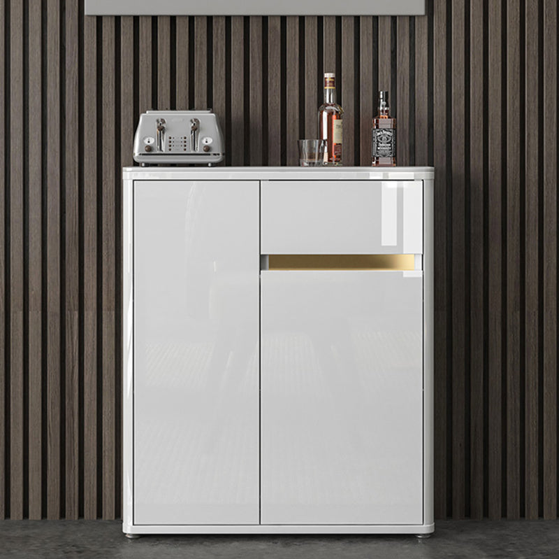 33.86"H Sideboard Modern Style White Dining Server for Kitchen and Dining Room Clearhalo 'buffet_sideboard' 'Buffets & Sideboards' 'furn' 'furn_buffet_sideboard' 'Furniture' 'furniture_buffet_sideboard' 'Kitchen & Dining Furniture' 4983171