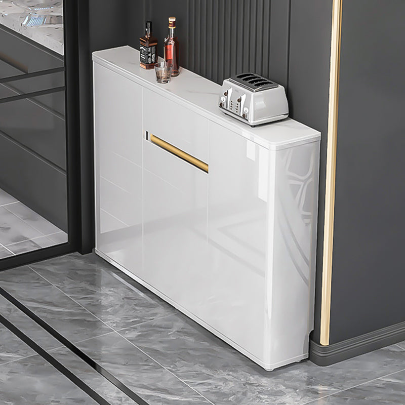 33.86"H Sideboard Modern Style White Dining Server for Kitchen and Dining Room Clearhalo 'buffet_sideboard' 'Buffets & Sideboards' 'furn' 'furn_buffet_sideboard' 'Furniture' 'furniture_buffet_sideboard' 'Kitchen & Dining Furniture' 4983172