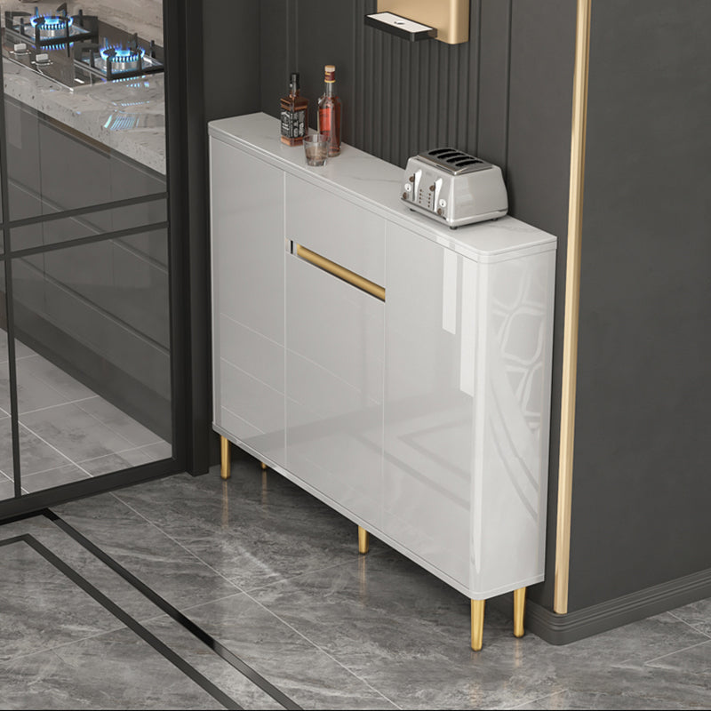 33.86"H Sideboard Modern Style White Dining Server for Kitchen and Dining Room Clearhalo 'buffet_sideboard' 'Buffets & Sideboards' 'furn' 'furn_buffet_sideboard' 'Furniture' 'furniture_buffet_sideboard' 'Kitchen & Dining Furniture' 4983181