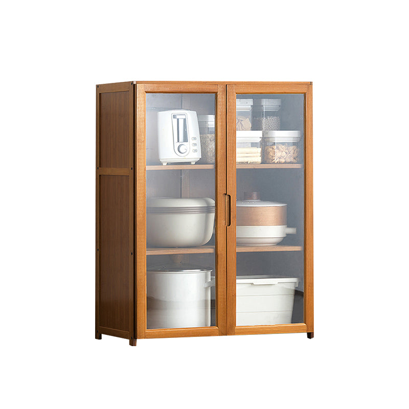 Modern Wood Sideboard Table 30-inch Sideboard in Brown for Kitchen 23.6"L x 11.8"W x 30.7"H Clearhalo 'buffet_sideboard' 'Buffets & Sideboards' 'Furniture' 'furniture_buffet_sideboard' 'Kitchen & Dining Furniture' 4983201