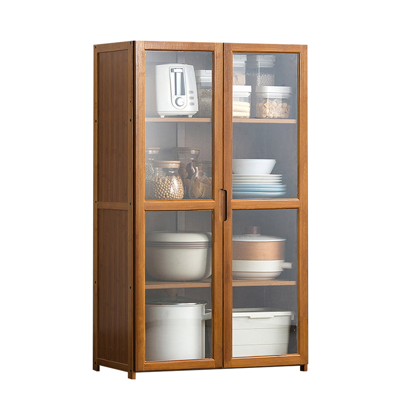 Modern Wood Sideboard Table 30-inch Sideboard in Brown for Kitchen 23.6"L x 11.8"W x 39.4"H Clearhalo 'buffet_sideboard' 'Buffets & Sideboards' 'Furniture' 'furniture_buffet_sideboard' 'Kitchen & Dining Furniture' 4983203