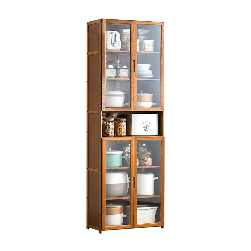 Modern Wood Sideboard Table 30-inch Sideboard in Brown for Kitchen 23.6"L x 11.8"W x 68.9"H Clearhalo 'buffet_sideboard' 'Buffets & Sideboards' 'Furniture' 'furniture_buffet_sideboard' 'Kitchen & Dining Furniture' 4983209