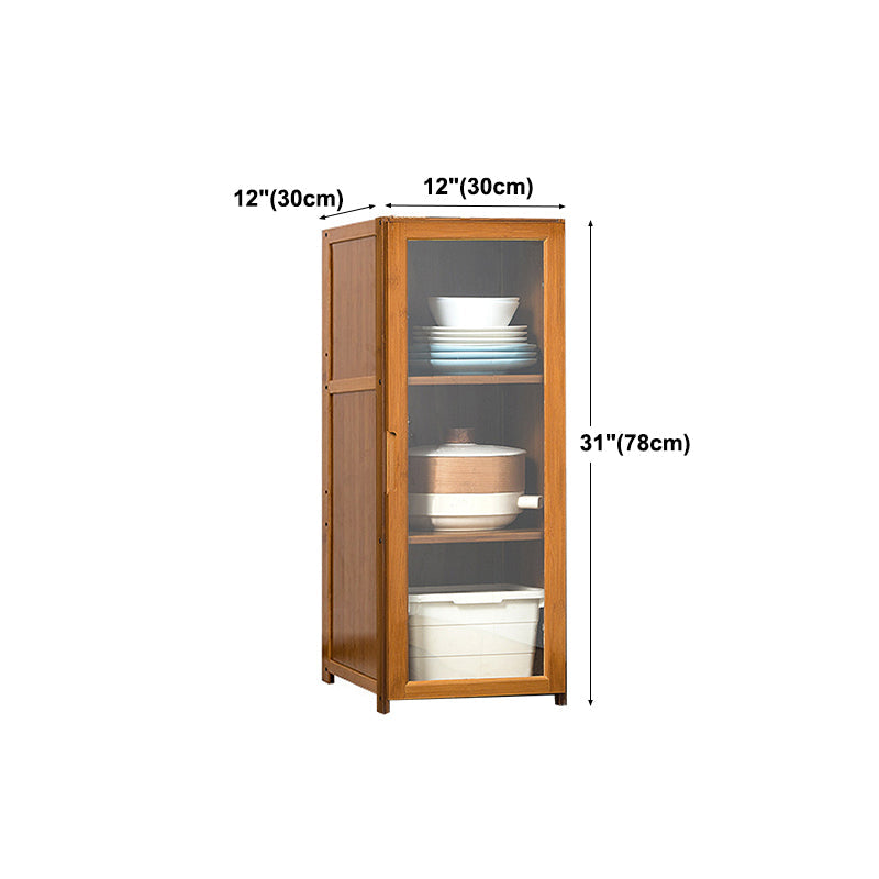 Modern Wood Sideboard Table 30-inch Sideboard in Brown for Kitchen Clearhalo 'buffet_sideboard' 'Buffets & Sideboards' 'Furniture' 'furniture_buffet_sideboard' 'Kitchen & Dining Furniture' 4983211