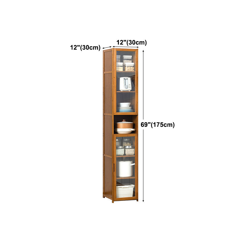 Modern Wood Sideboard Table 30-inch Sideboard in Brown for Kitchen Clearhalo 'buffet_sideboard' 'Buffets & Sideboards' 'Furniture' 'furniture_buffet_sideboard' 'Kitchen & Dining Furniture' 4983215