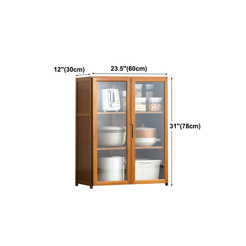 Modern Wood Sideboard Table 30-inch Sideboard in Brown for Kitchen Clearhalo 'buffet_sideboard' 'Buffets & Sideboards' 'Furniture' 'furniture_buffet_sideboard' 'Kitchen & Dining Furniture' 4983216