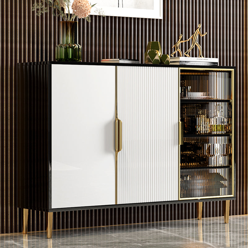 Contemporary Stone Sideboard Dining Room Adjustable Shelves Sideboard Clearhalo 'buffet_sideboard' 'Buffets & Sideboards' 'furn' 'furn_buffet_sideboard' 'Furniture' 'furniture_buffet_sideboard' 'Kitchen & Dining Furniture' 4983230