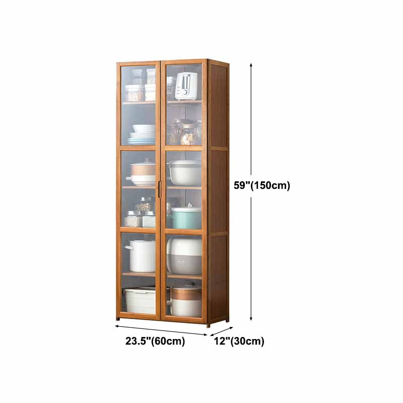 Modern Solid Wood Sideboard Table 30-inch Sideboard in Brown Clearhalo 'buffet_sideboard' 'Buffets & Sideboards' 'furn' 'furn_buffet_sideboard' 'Furniture' 'furniture_buffet_sideboard' 'Kitchen & Dining Furniture' 4983264