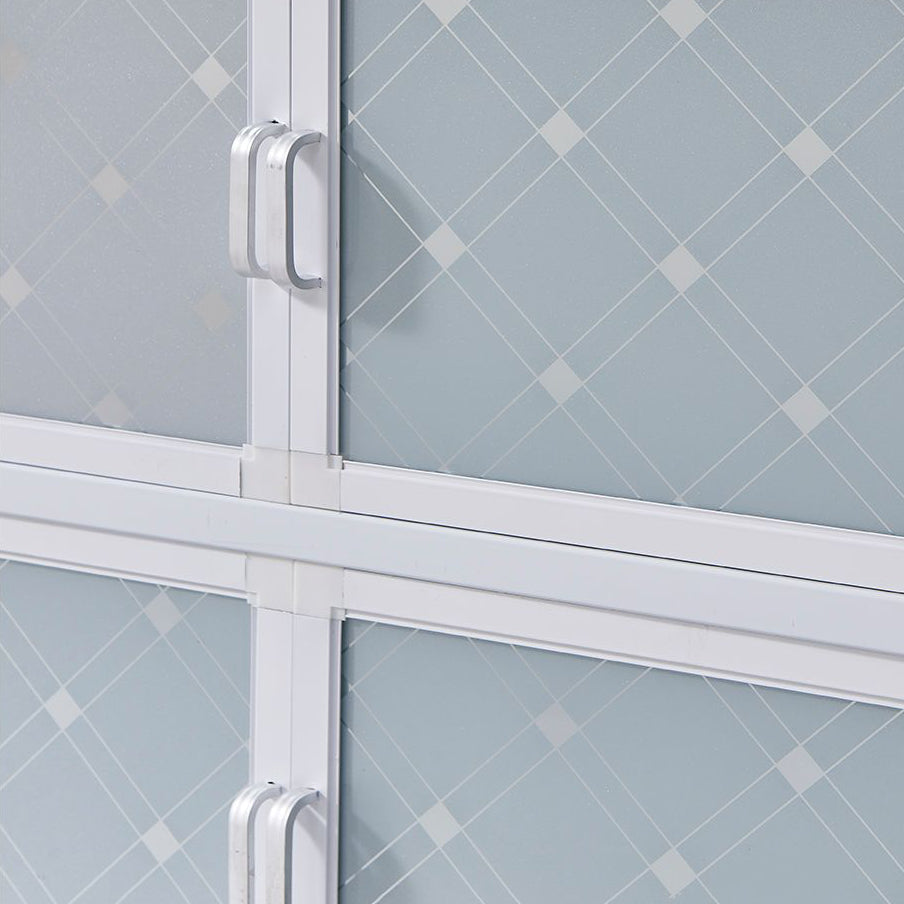 White Metal Contemporary Sideboard Cabinet Dining Room Sideboard Clearhalo 'buffet_sideboard' 'Buffets & Sideboards' 'furn' 'furn_buffet_sideboard' 'Furniture' 'furniture_buffet_sideboard' 'Kitchen & Dining Furniture' 4983323