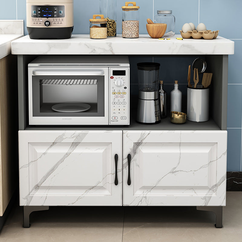 15.75"W x 32.68"H Sideboard Contemporary Style Dining Server with 2 Doors Clearhalo 'buffet_sideboard' 'Buffets & Sideboards' 'furn' 'furn_buffet_sideboard' 'Furniture' 'furniture_buffet_sideboard' 'Kitchen & Dining Furniture' 4983348