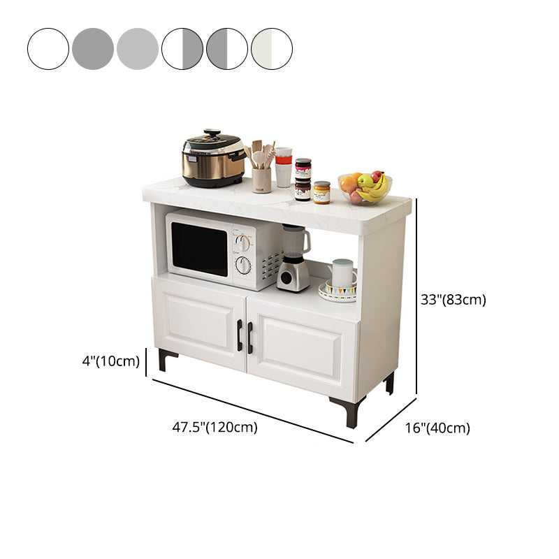 15.75"W x 32.68"H Sideboard Contemporary Style Dining Server with 2 Doors Clearhalo 'buffet_sideboard' 'Buffets & Sideboards' 'furn' 'furn_buffet_sideboard' 'Furniture' 'furniture_buffet_sideboard' 'Kitchen & Dining Furniture' 4983355