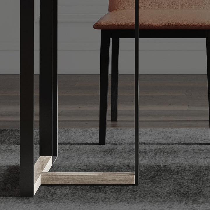 Home Office Sled Writing Desk Industrial Style Stone Writing Desk Clearhalo 'furn' 'furn_office_desk' 'Furniture' 'furniture_office_desk' 'Office Desks' 'Office Furniture' 'office_desk' 4983377