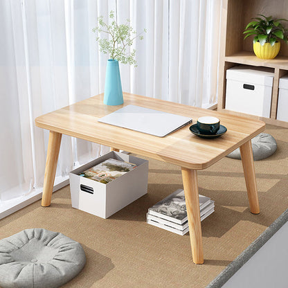 Rectangular Writing Desk with Artificial Wood Face and Wood Legs Walnut Clearhalo 'furn' 'furn_office_desk' 'Furniture' 'furniture_office_desk' 'Office Desks' 'Office Furniture' 'office_desk' 4983429