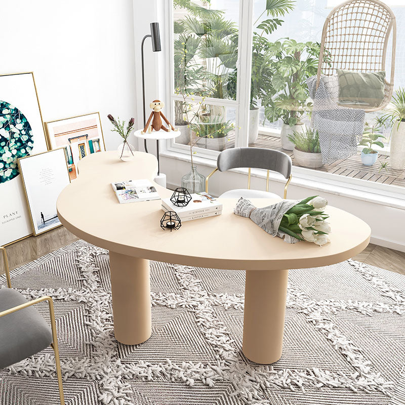 Home Office Pedestal Writing Desk Industrial Solid Wood Writing Desk Clearhalo 'furn' 'furn_office_desk' 'Furniture' 'furniture_office_desk' 'Office Desks' 'Office Furniture' 'office_desk' 4983434