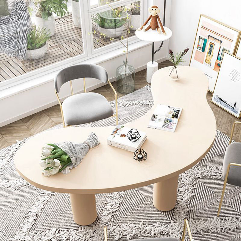 Home Office Pedestal Writing Desk Industrial Solid Wood Writing Desk Clearhalo 'furn' 'furn_office_desk' 'Furniture' 'furniture_office_desk' 'Office Desks' 'Office Furniture' 'office_desk' 4983437