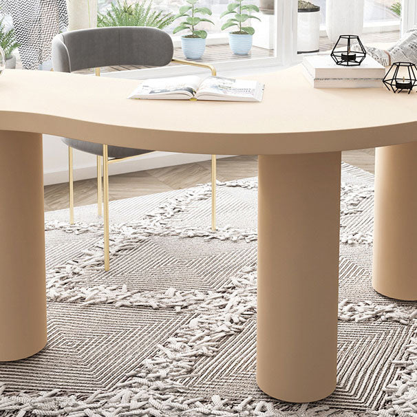 Home Office Pedestal Writing Desk Industrial Solid Wood Writing Desk Clearhalo 'furn' 'furn_office_desk' 'Furniture' 'furniture_office_desk' 'Office Desks' 'Office Furniture' 'office_desk' 4983440