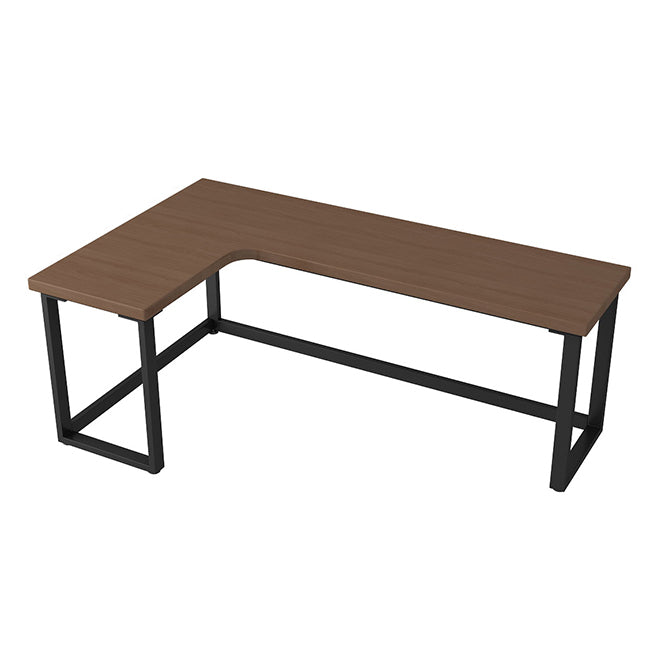 Modern L-Shape Home Bedroom Desk Office Solid Wood Writing Desk 70.9"L x 31.5"W x 29.5"H Clearhalo 'furn' 'furn_office_desk' 'Furniture' 'furniture_office_desk' 'Office Desks' 'Office Furniture' 'office_desk' 4983449