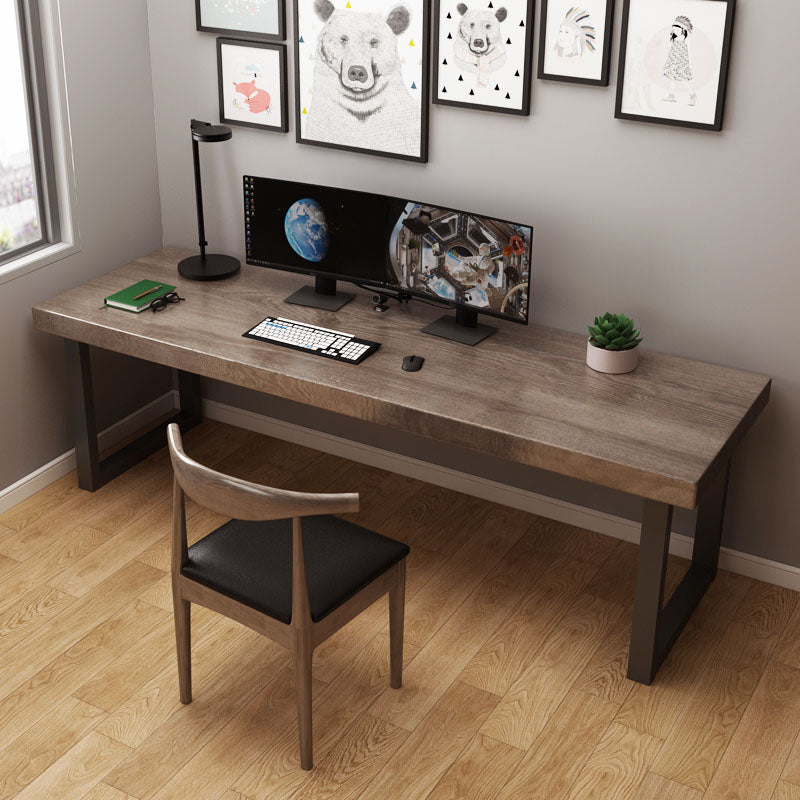 Industrial Style Office Desk Home Rectangular Wooden Desk for Home 78.7"L x 31.5"W x 29.5"H Clearhalo 'furn' 'furn_office_desk' 'Furniture' 'furniture_office_desk' 'Office Desks' 'Office Furniture' 'office_desk' 4983465