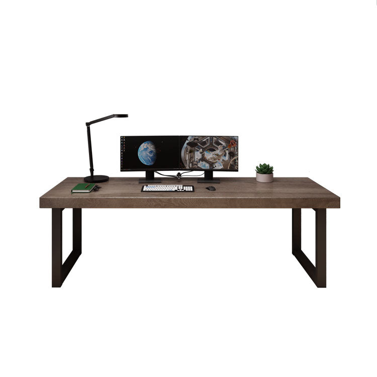 Industrial Style Office Desk Home Rectangular Wooden Desk for Home 86.6"L x 31.5"W x 29.5"H Clearhalo 'furn' 'furn_office_desk' 'Furniture' 'furniture_office_desk' 'Office Desks' 'Office Furniture' 'office_desk' 4983468