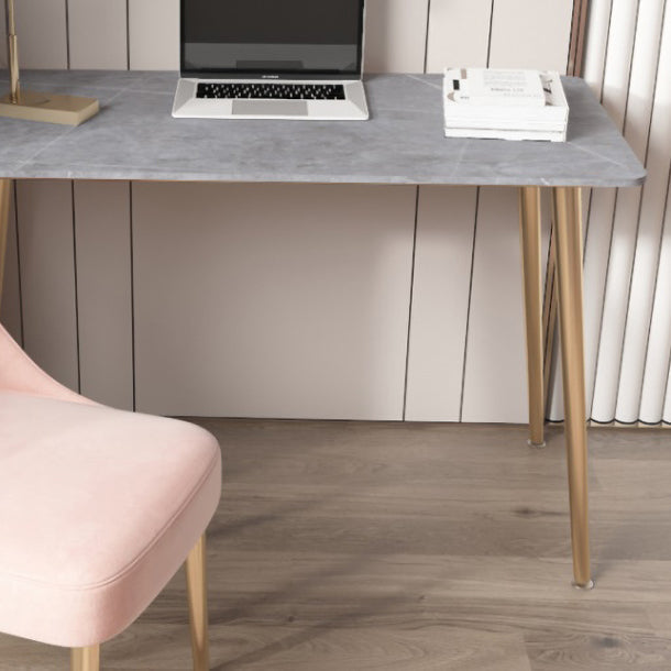 Glam Style Writing Desk Rectangular Home Parsons Base Office Desk Clearhalo 'furn' 'furn_office_desk' 'Furniture' 'furniture_office_desk' 'Office Desks' 'Office Furniture' 'office_desk' 4983514